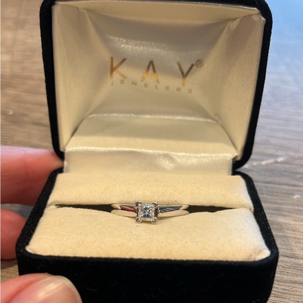 Leo diamond engagement ring